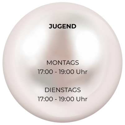 JUGEND    MONTAGS 17:00 - 19:00 Uhr  DIENSTAGS 17:00 - 19:00 Uhr
